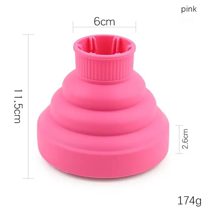 Couvercle de diffuseur de sèche-cheveux en silicone, pliable, résistant à la chaleur, accessoires de