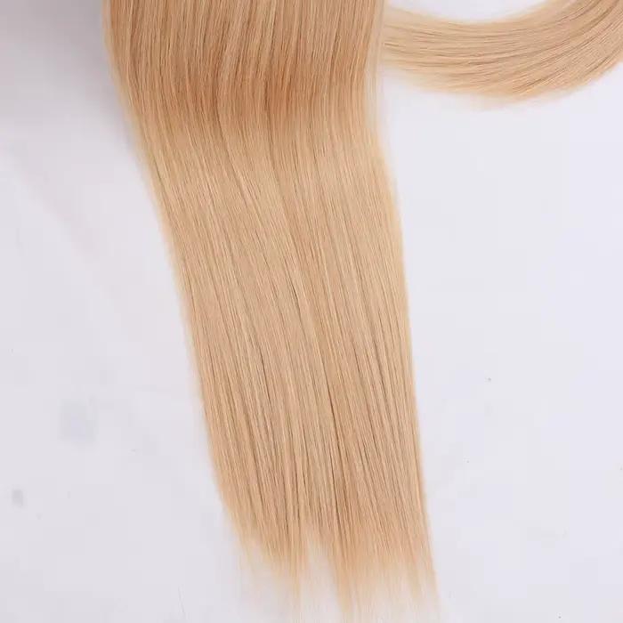 Tissage en lot synthétique lisse Bio-Protein, Extensions capillaires synthétiques lisses en Fiber ré