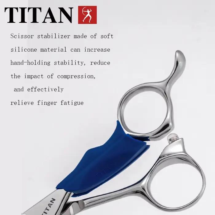 TITAN ciseaux de coiffure professionnels barbier coupe cheveux outil vg10 acier 5.5,6.0,6.5 pouces s