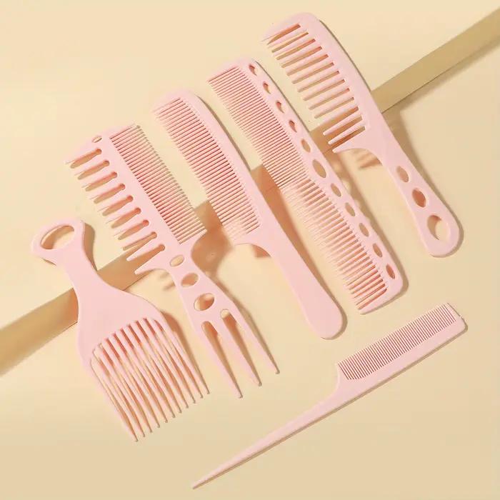 6 pièces/ensemble accessoires de coiffeur professionnels peignes de coiffure antistatiques homme sty