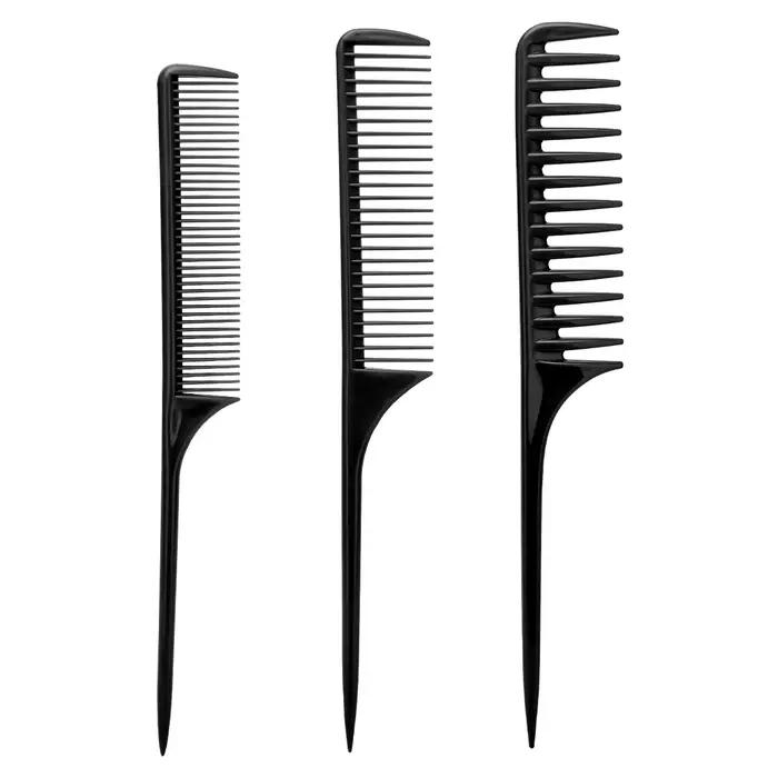 Peigne de barbier professionnel, accessoires pour cheveux, outil de coiffure à queue pointue pour co