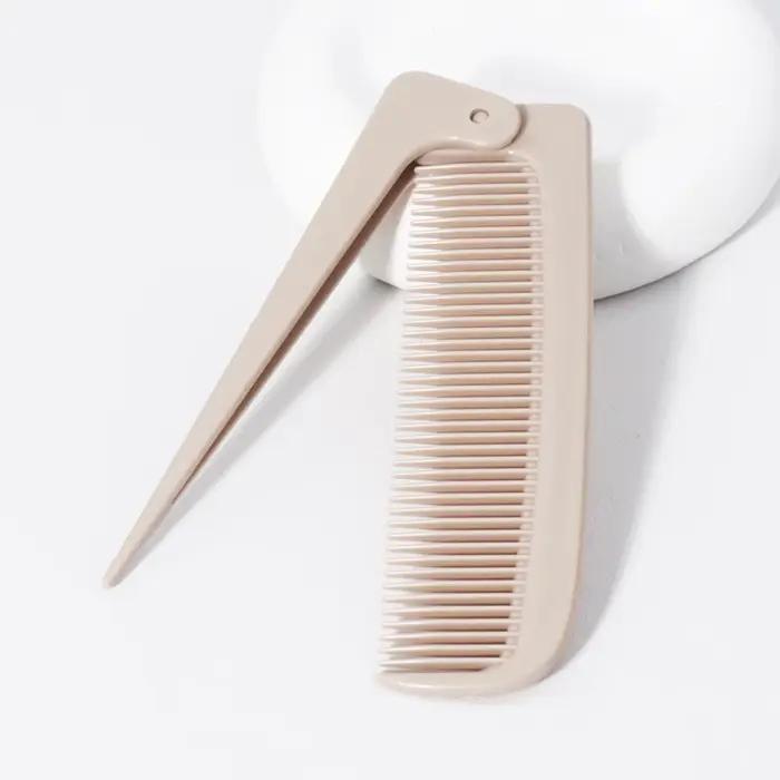 Peigne à queue pliant minimaliste portable, outil de coiffure domestique mini et compact, spécial po