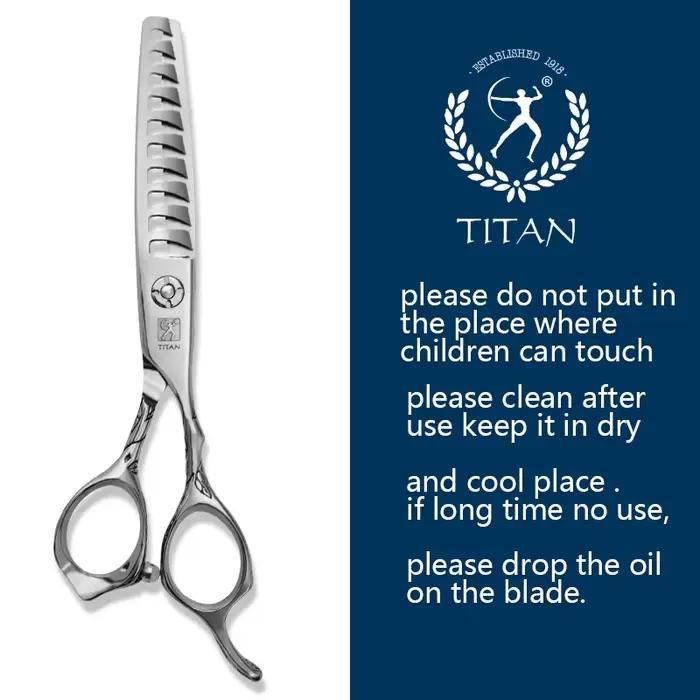Titan ciseaux de coiffure professionnels ciseaux de coiffure amincissants 6.0 pouces japonais 440c
