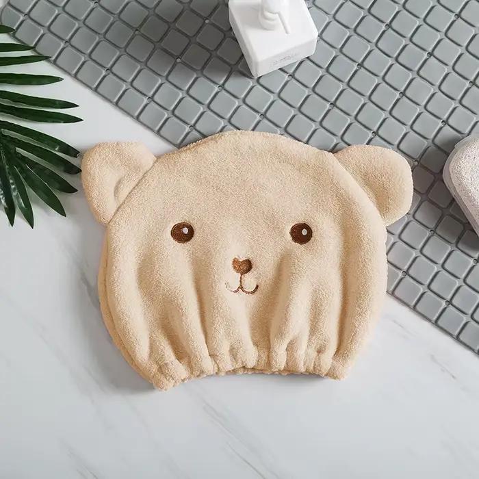 Bonnet pour cheveux secs pour femmes – Microfibre épaisse douce et absorbante, légère, à séchage rap