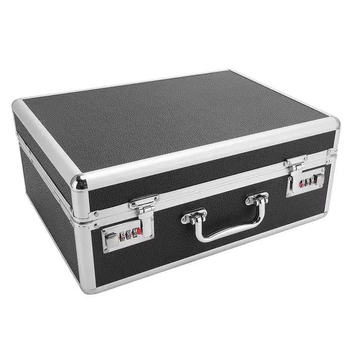 Valise professionnelle pour barbier - Valise de voyage rigide en aluminium avec serrure à code pour