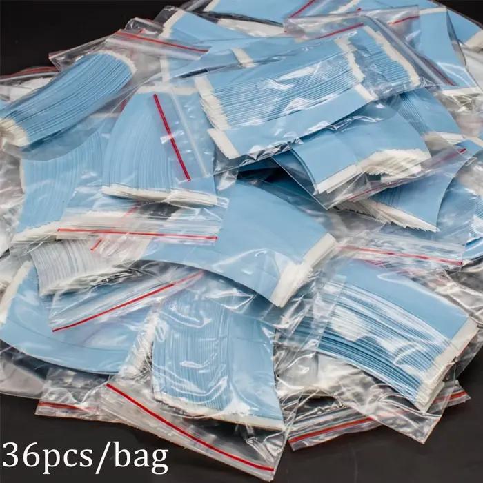 36 pièces de ruban adhésif double face imperméable pour perruques en dentelle, postiches, remplaceme