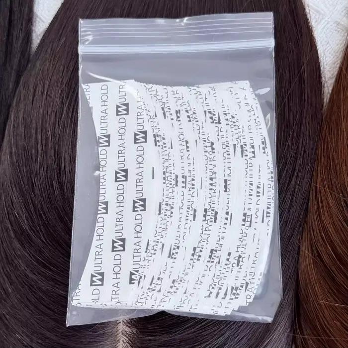 36 pcs/lot blanc Ultra tenir perruque Double face dentelle perruque bande pour toupet/dentelle perru
