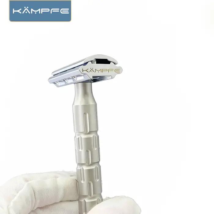 Rasoir manuel KAMPFE pour hommes, 6 réglages ajustables, rasoir réutilisable avec poignée antidérapa