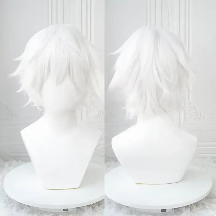 Anime Oke eki Ken Cosplay Perruques, Perruques Courtes, Patch pour les Yeux, Degré de Chaleur, Cheve