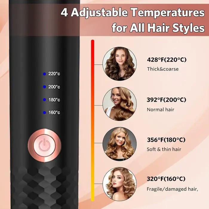 Fer à friser en céramique rotatif automatique, bigoudi à air, bigoudi à rotation automatique, baguet