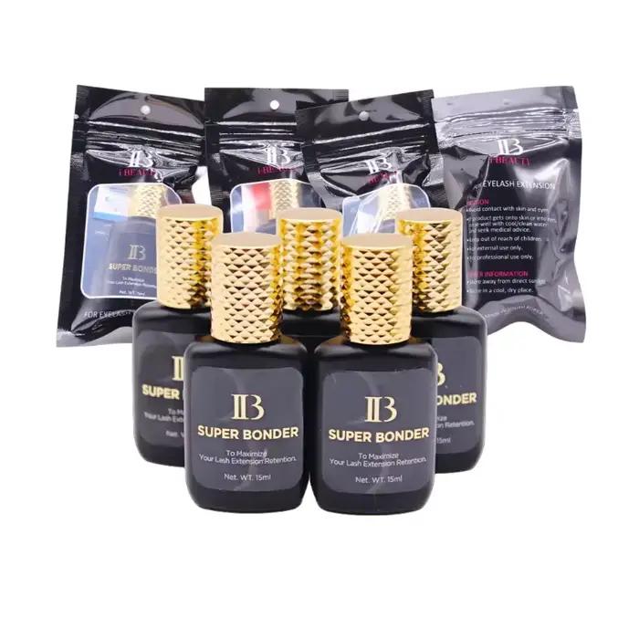 Agent de fixation IB SUPER BONDER, liquide Transparent pour Extensions de cils, colle, aide à l'adhé