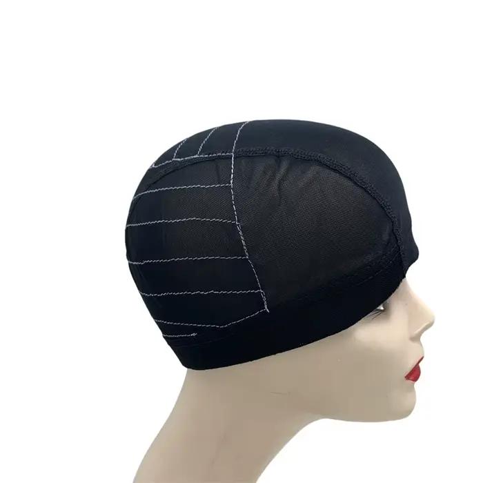 Bonnet de perruque en forme de dôme en maille avec bande sans colle pour débutants, 4x 4/5x 5/13x 4/