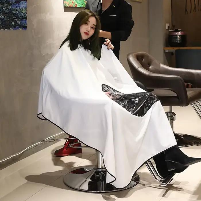 Cape de salon de coiffure avec fenêtre de visualisation transparente, tablier imperméable pour salon