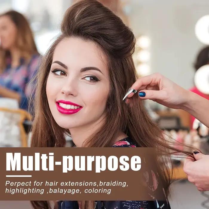 Outil de séparation et de sélection de cheveux réglable, outils de tressage de points en acier inoxy