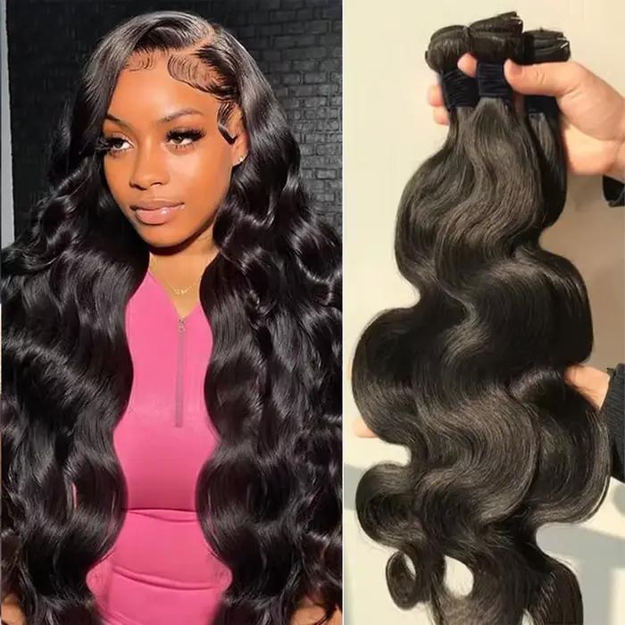 Body Wave Tissage Humain Hair 12-32 pouce Tissage Brésilien 100% Cheveux Humain Belextens Meche Tiss