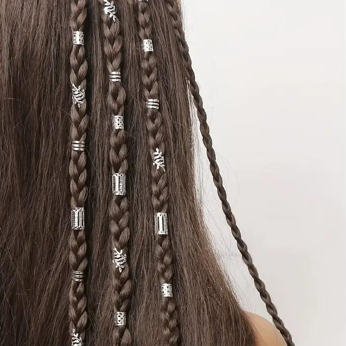 Anneaux de cheveux ajourés élégants pour femmes et filles, accessoires de cheveux DIY, bijoux de che