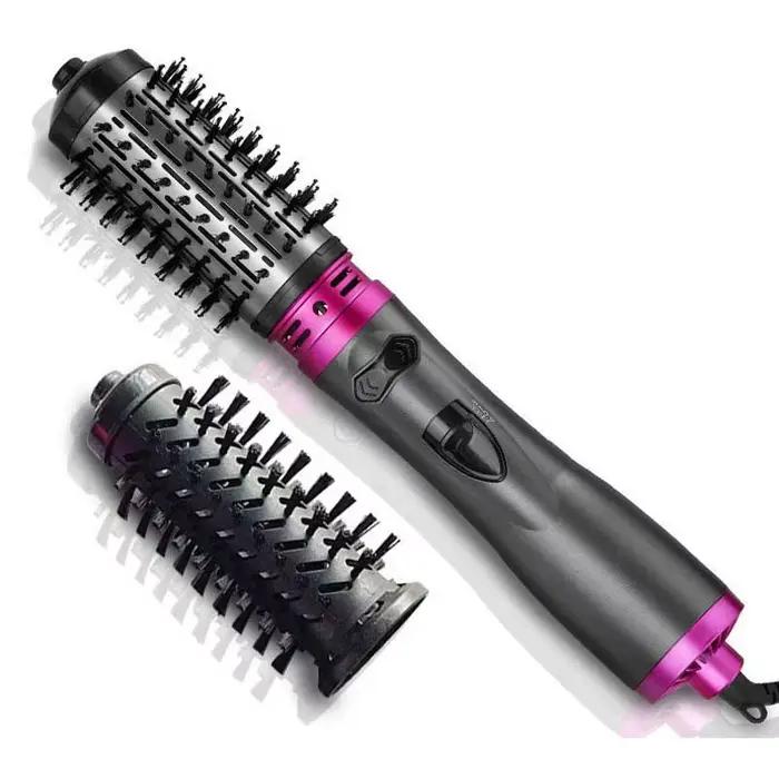 Brosse à Air chaud rotative automatique 2 en 1, fer à friser à 360 degrés, sèche-cheveux, équipement