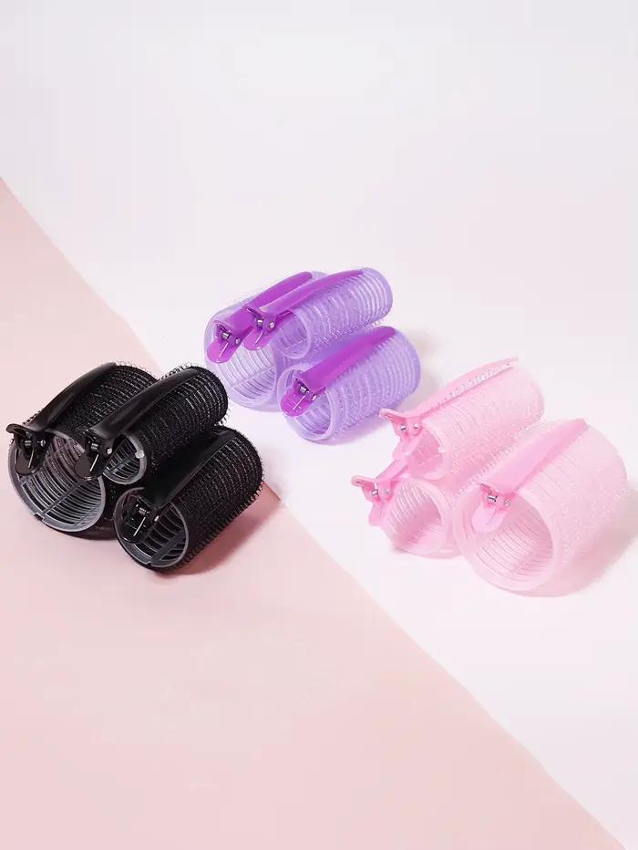 6 pièces/ensemble de tubes moelleux de cheveux bouclés non chauffés DYI tubes de cheveux bouclés pou