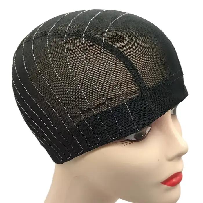 Bonnet de perruque en forme de dôme en maille avec bande sans colle pour débutants, 4x 4/5x 5/13x 4/