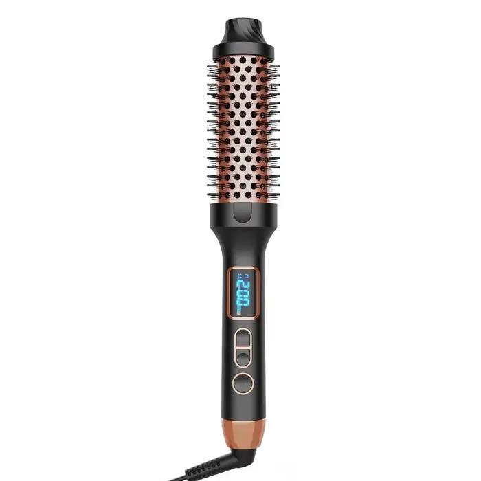 Brosse thermique en fer à friser pour Look d'extraction, brosse ronde chauffante pour coiffure, 5 te