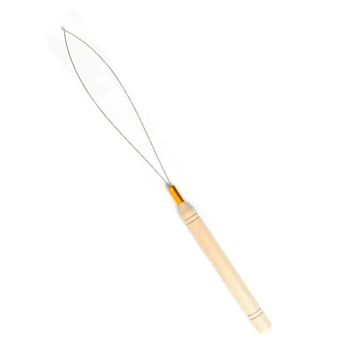 Micro anneaux, outil de boucle, enfileur de boucle, aiguille de traction utilisée avec une pince à c