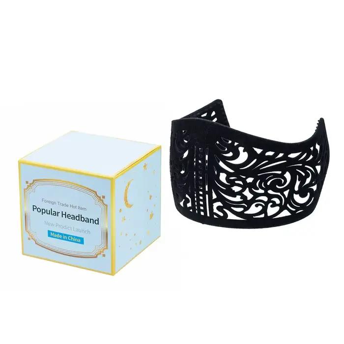 Bandeau antidérapant à dents pour fixer le foulard, mini-couronne élargie coupe-vent, bandeau multif