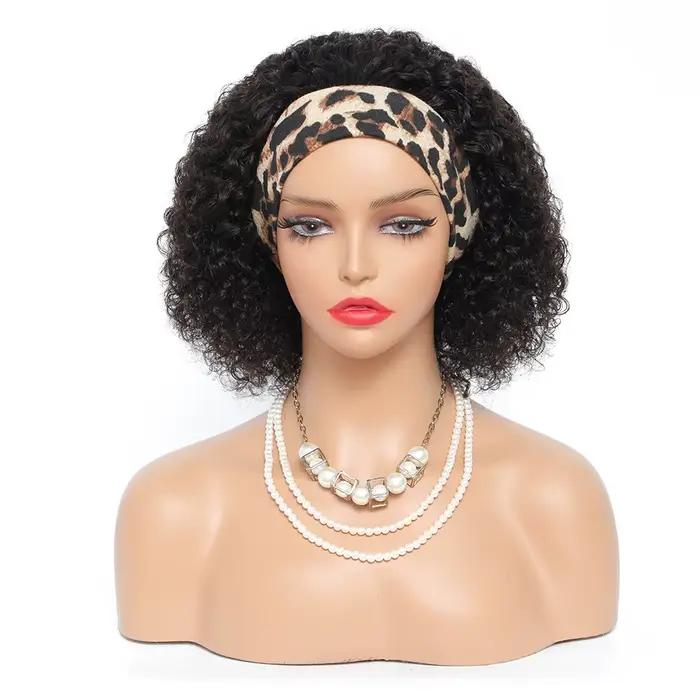 MYLOCKcloser-Perruque de cheveux humains bouclés crépus pour femme, perruques de bande de sauna, per