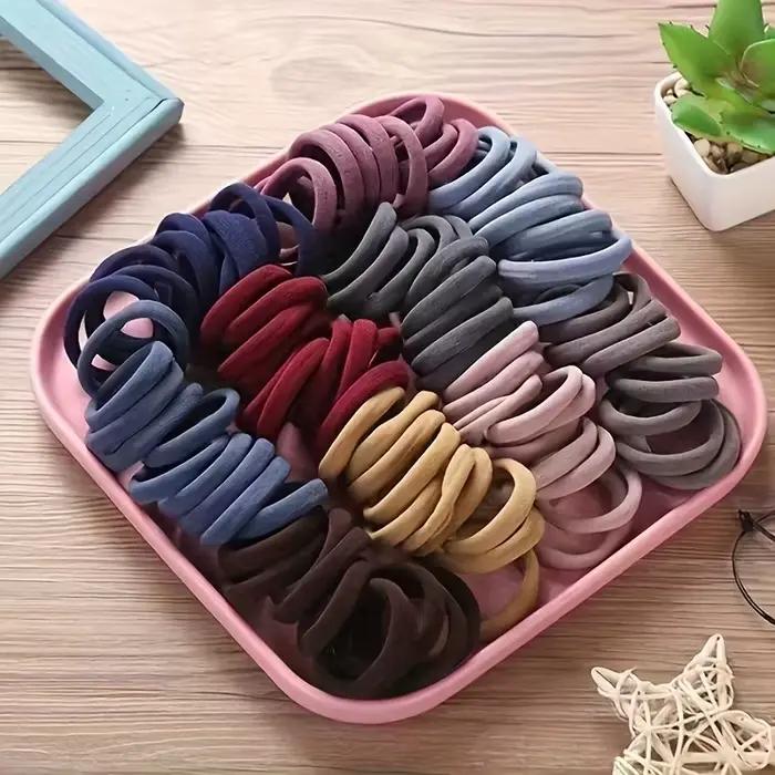 Attaches de cheveux élastiques sans couture style Boho, 50/100 pièces, épais, confortables et durabl