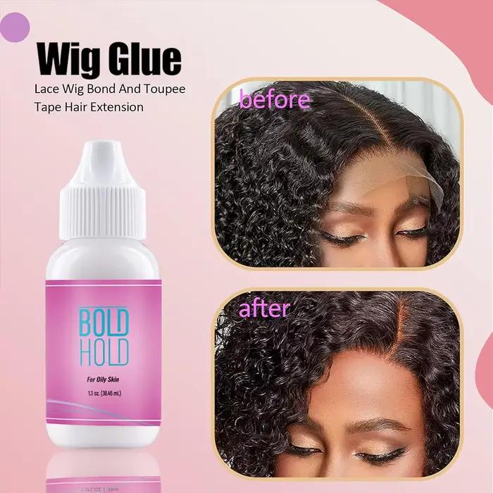 Colle pour perruque Lace Wig imperméable, 5/38ml, forte tenue, colle pour perruque Lace Front Wig, é