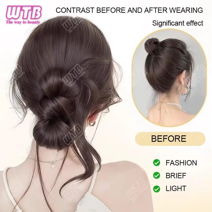 Accessoires pour cheveux synthétiques perruque femme poignée cheveux synthétiques chignon perruque a