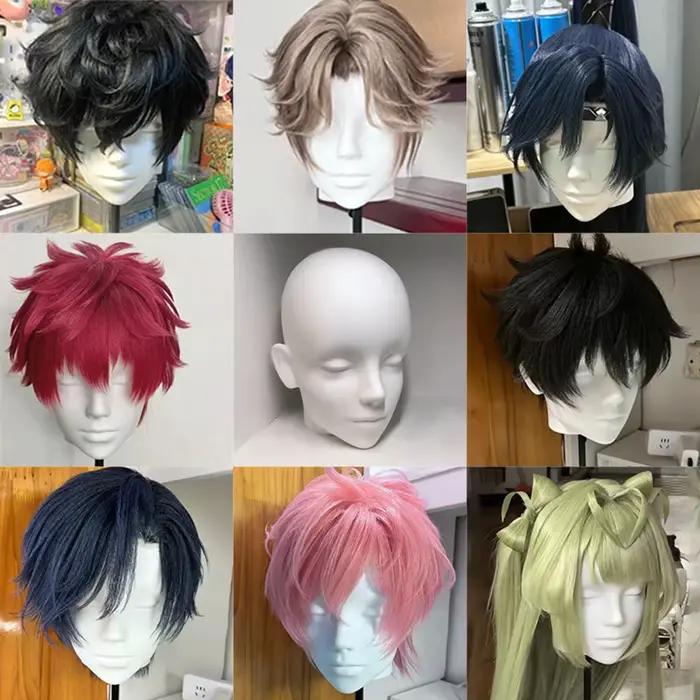 Perruque tête modèle Mannequin factice perruque lunettes chapeau présentoir support postiches suppor