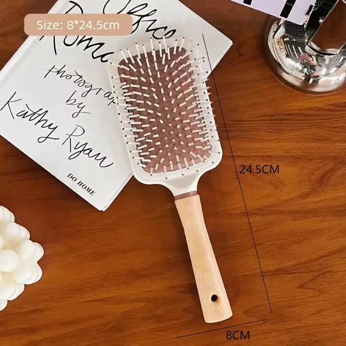 Brosse à cheveux à palette pour cheveux longs, courts, épais, fins, bouclés, lisses, ondulés, secs,
