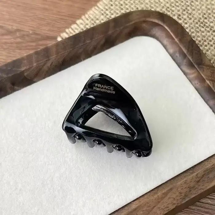 5cm petite griffe de cheveux acétate cheveux crabes pour filles mignon Triangle en forme de pinces à