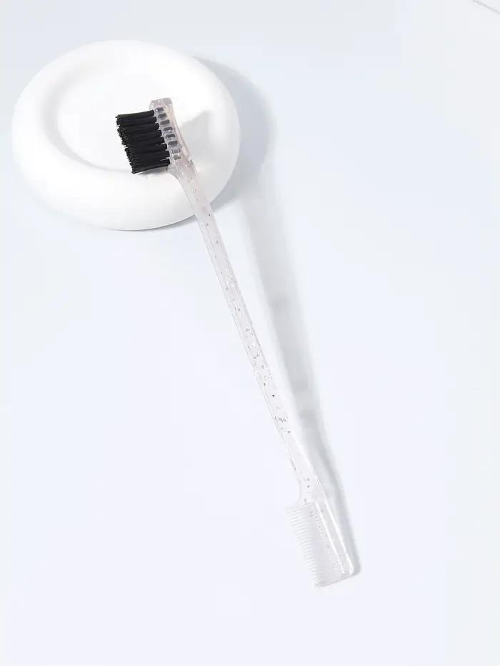 Brosse de contrôle de bord Double face, brosse à sourcils de beauté de coiffure naturelle, spéciale