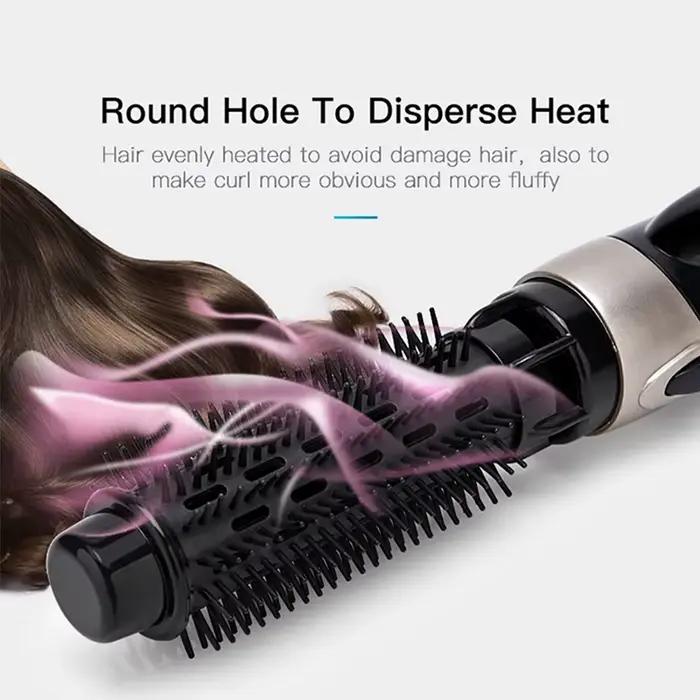 Ensemble de brosses sèche-cheveux multifonctions à air chaud, peigne boucleur, têtes de brosse inter