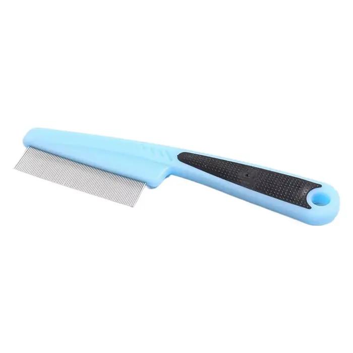 Peigne anti-pelliculaire et pour psoriasis du cuir chevelu, peigne de nettoyage en acier à dents fin