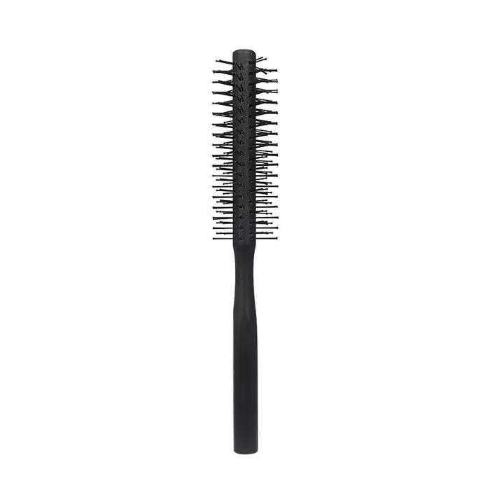 Brosse à friser circulaire en nylon avec manche en bois, peigne à cheveux professionnel, outil de co