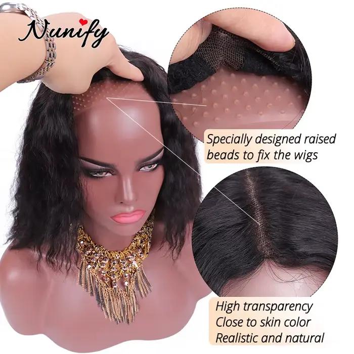 Petit bandeau en Silicone pour fixer la perruque sans colle, bandeau noir antidérapant en Silicone,