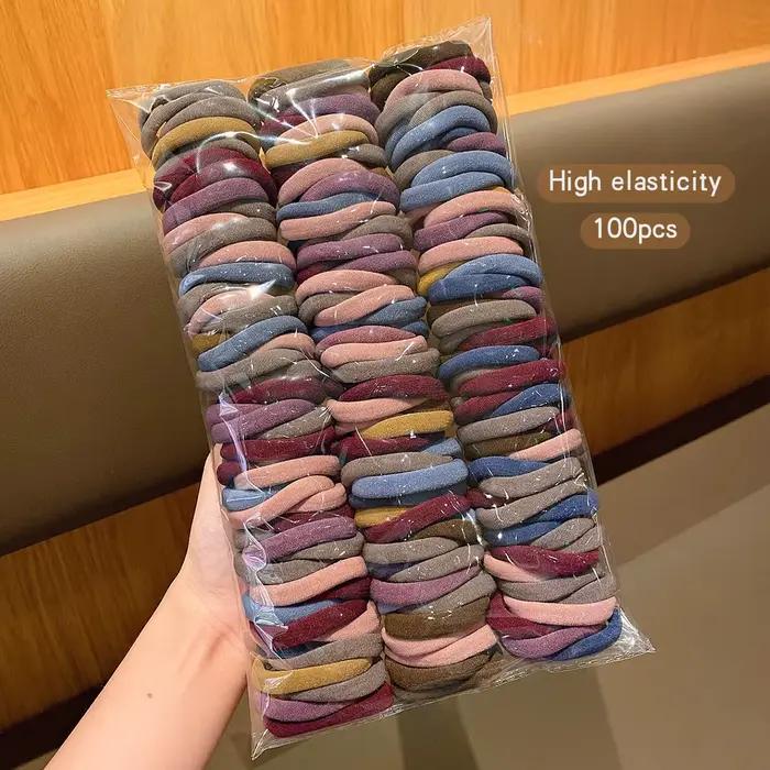 Accessoires pour cheveux de style coréen durables, pilotes 100, FS élevés, bandes élastiques, adapté