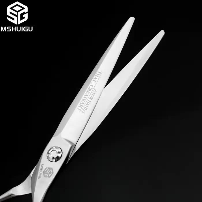 MSHUIGU VG10 ciseaux à cheveux professionnels en acier finition mate 6/6.5/7 pouces cisailles fines