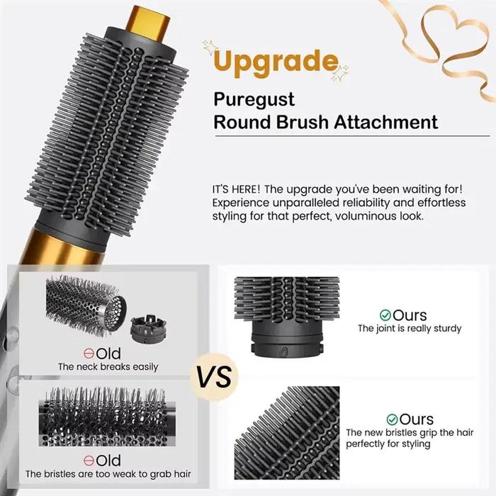 Brosse volumisante ronde Compatible avec Dyson Airwrap HS01 HS05 HS08, barils longs coniques de 0,78