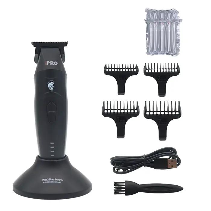 Tondeuse à cheveux professionnelle pour hommes, lame DLC, lame en T, zéro écart, 7200 tr/min, 7.5W,