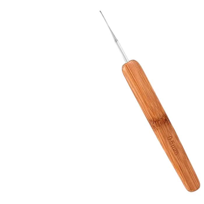 1 pièce Crochet en bois 0,5 mm pour dreadlocks, outil pour tresses et coiffures