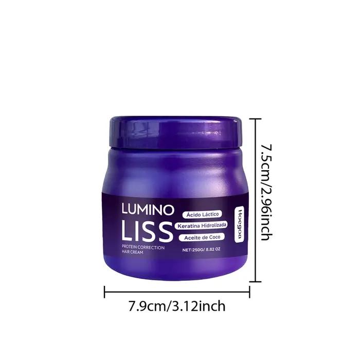 Masque capillaire lissant à la kératine, 250g, restauration des cheveux, adoucit, lisseur, réparatio