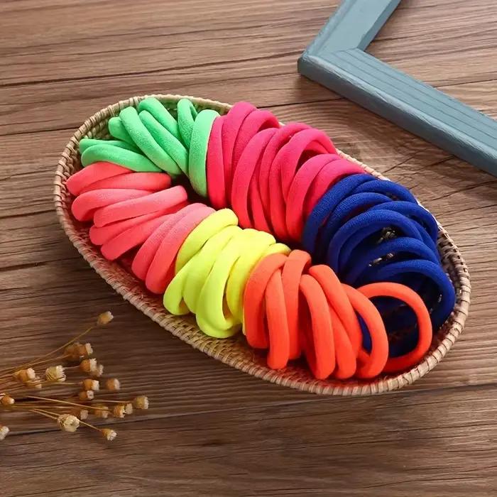 Attaches de cheveux élastiques sans couture style Boho, 50/100 pièces, épais, confortables et durabl