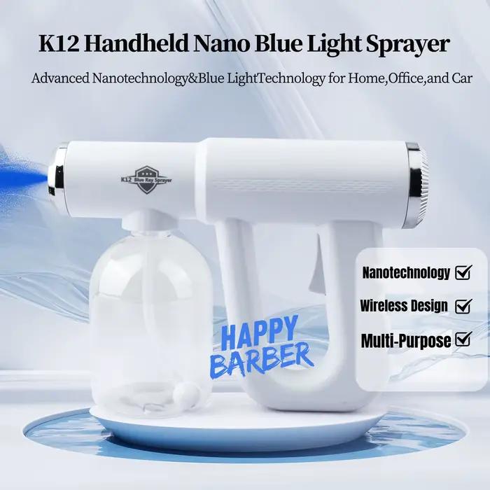 Bouteille de pulvérisation Nano à lumière bleue de 300ML, pistolet de pulvérisation à vapeur électri