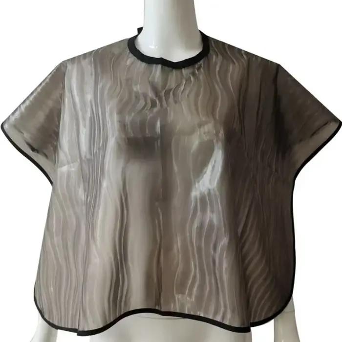 Collier de coupe de cheveux Cape de coloration imperméable tissu de barbier coiffure robe de teintur