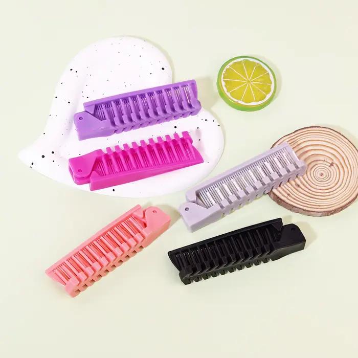 Brosse de peigne pliante antistatique portable, peigne valide, outil de coiffure professionnel, spéc
