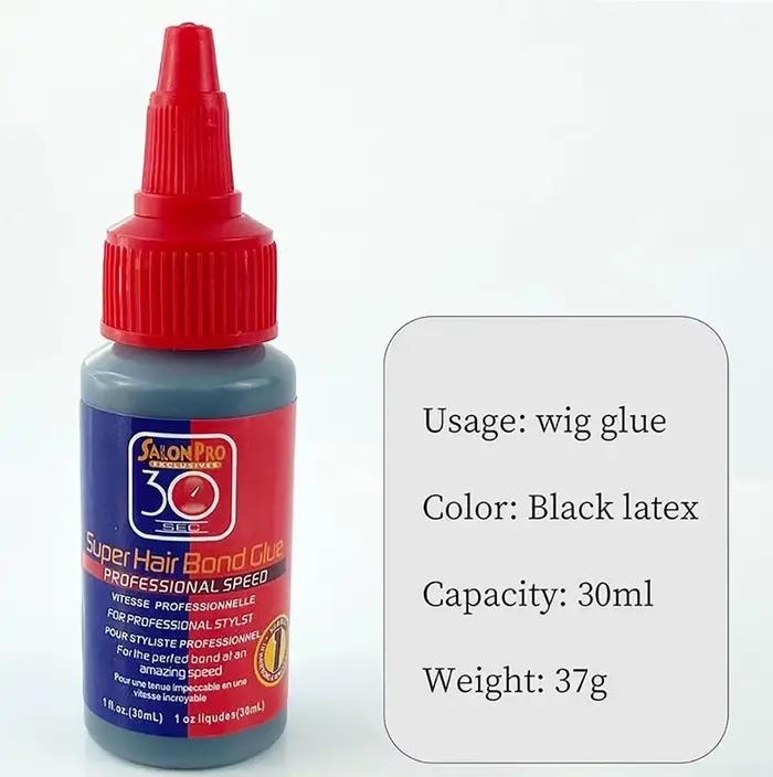 Colle imperméable pour perruque Lace Front Wig, 30ml/60ml, pour fermeture/Extension de cheveux et di