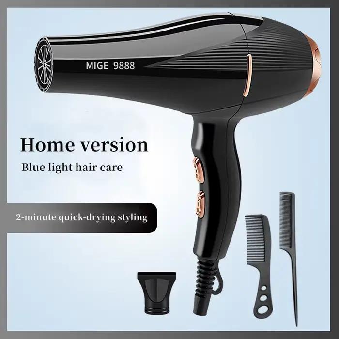 Sèche-cheveux à grande vitesse à la mode, haute puissance, séchage rapide, soins capillaires, silenc